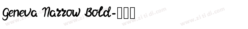 Geneva Narrow Bold字体转换